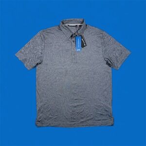 Travis Mathew The Ten Year Polo Shirt - L - Heather Castlerock - NWT